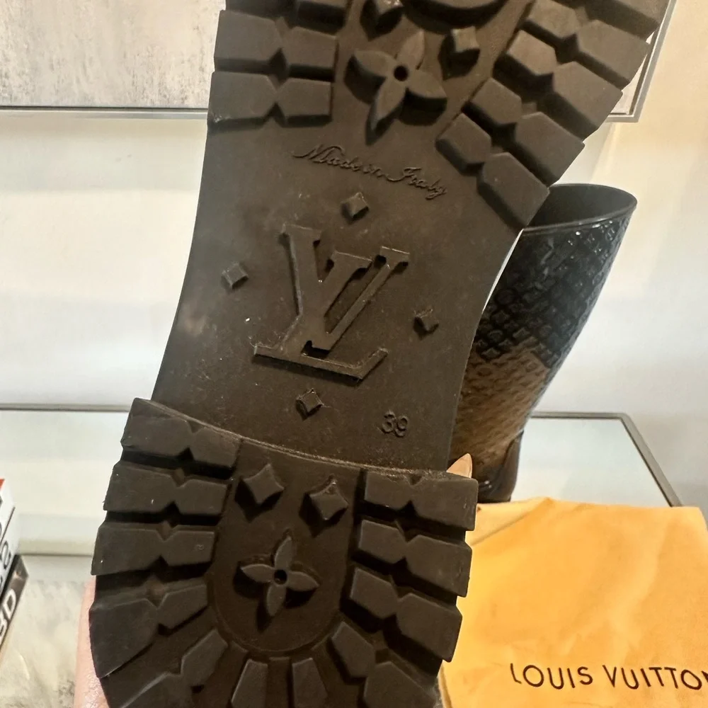 Louis Vuitton Rain Boots sz 39-Preowned - Picture 8 of 9